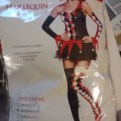 Harlequin Medium To Large Costume 