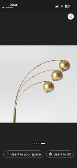 Span 3-Head Metal Globe Floor Lamp Brass - Threshold™