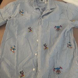 Mickey Mouse and Friends Woven Striped Shirt 