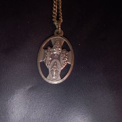 Jesus Pendant Sterling Silver Vintage.