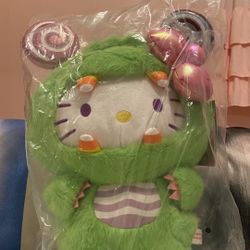 Kidrobot Sanrio - Hello Kitty Medium Plush Sweet Kaiju Green - 14"