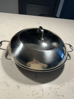14” Hybrid Hexclad Wok W/ Domed Lid