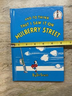 Dr. Seuss “And To Think That I Saw It On Mulberry Street” 1964 HC BOOK CLUB MINT!!