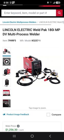 Lincoln Electric Weld-Pak 180i MP Multi-Process Welder