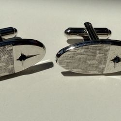 VINTAGE ANSON SILVER Toned CUFFLINKS. Collectible. Set of 2.