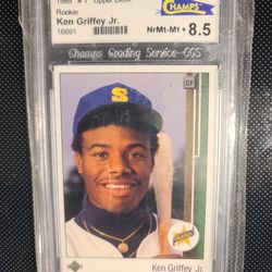 1989 KEN GRIFFEY JR (ROOKIE CARD) NMT-MT 8.5