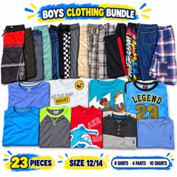 Boys’ Clothing Bundle — Size 12/14 — 23 Pieces