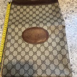 Brown GG Gucci Clutch Bag 