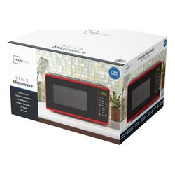 Mainstays

0.7 Cu ft Countertop Microwave Oven, 700

Watts, Red