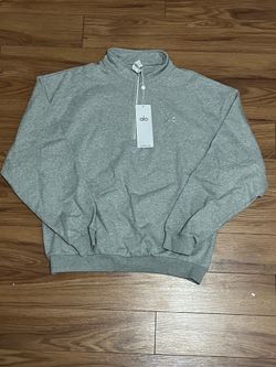 Grey Alo QuarterZip 1/2 Size M