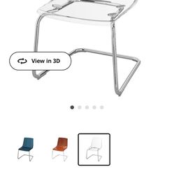 IKEA Tobias Clear Dining Chairs