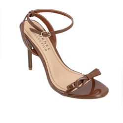 Journee Collection Brown Stiletto Heels with Ankle Strap