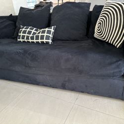 Suede Couch