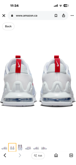 Nike Mens Size US 9 Air Max Alpha Trainer 5 (DM0829 012)Grey/Red Running Sneaker