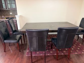 Dining table with 5 chairs