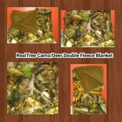 Handmade Realtree camo/deer blanket