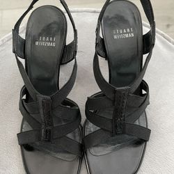 Stuart Weitzman Black High Heels Sandals Women’s Size 7M