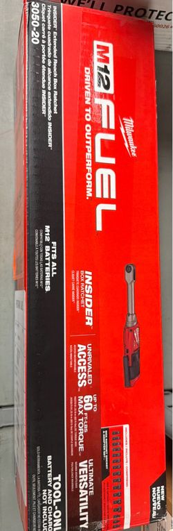Milwaukee M12 FUEL INSIDER Extended Reach Box Ratchet