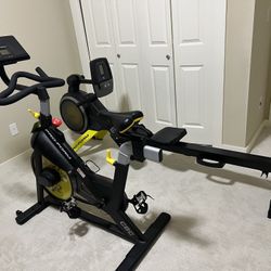 Pro-form Stationary bike and Rower with 1 year  iFit coach membership