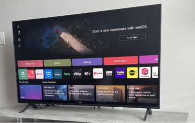 LG 55" QNED 4K Smart TV, webOS, 2025 Model Category: Electronics › TVs Condition: Like New Dimensions: Panel 48.7" W x 28.2" H x 1.9" D