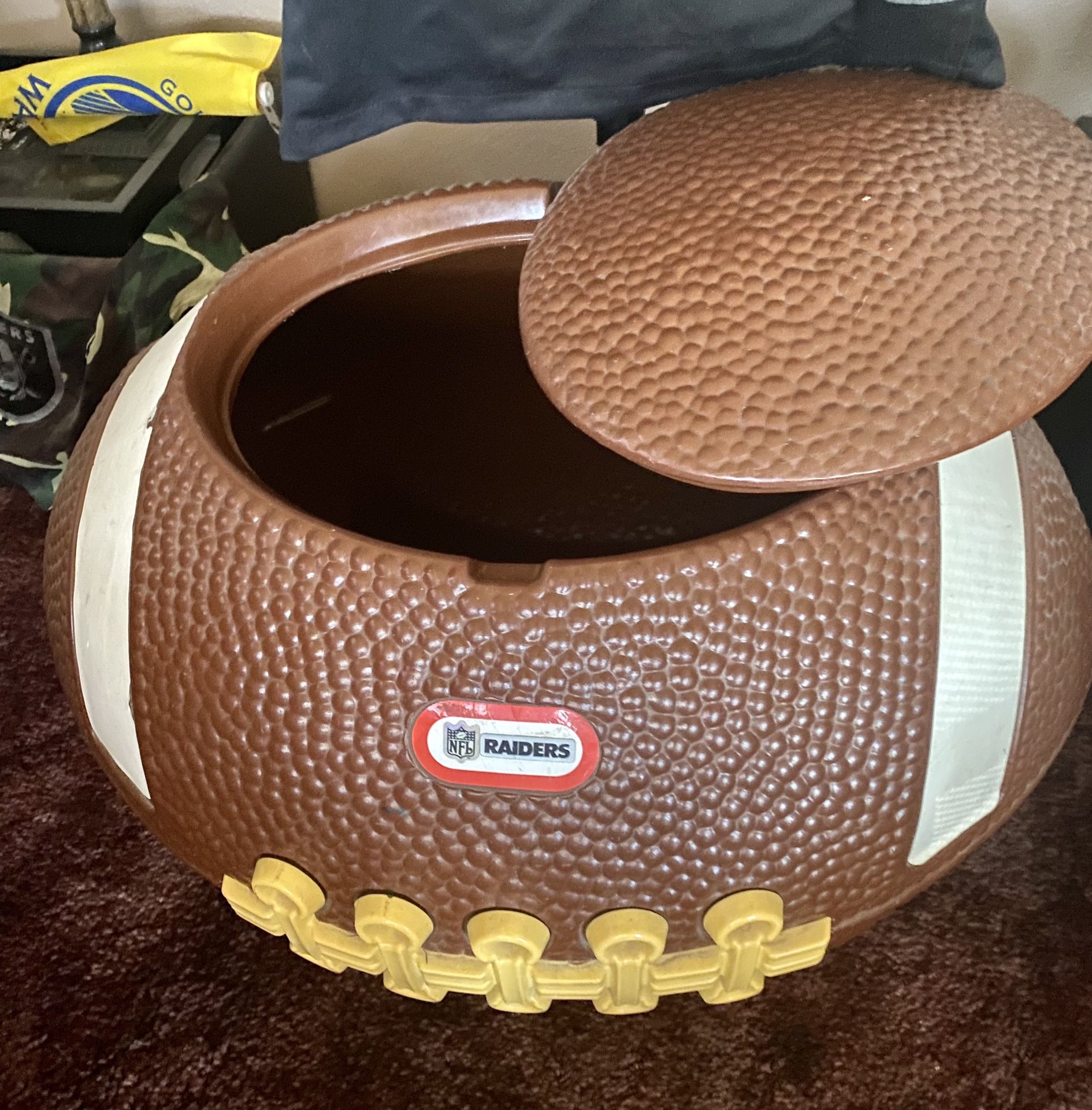 Vintage Little Tikes Football Toy Box Chest Cooler Tailgating Party W Lid for Sale in Cutler CA OfferUp