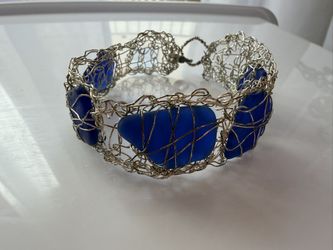 Lapis Lazuli And Silver Bracelet 