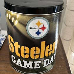 5.5 x7.5 Steelers tin can.