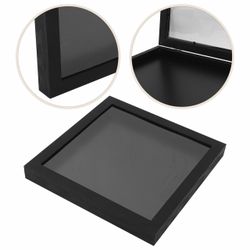 Brand New TOYANDONA Sports Jersey Display Shadow Box Frame, 13"x13" Black Wooden Frame for Football Soccer Baseball Basketball Shirt Display and Colle