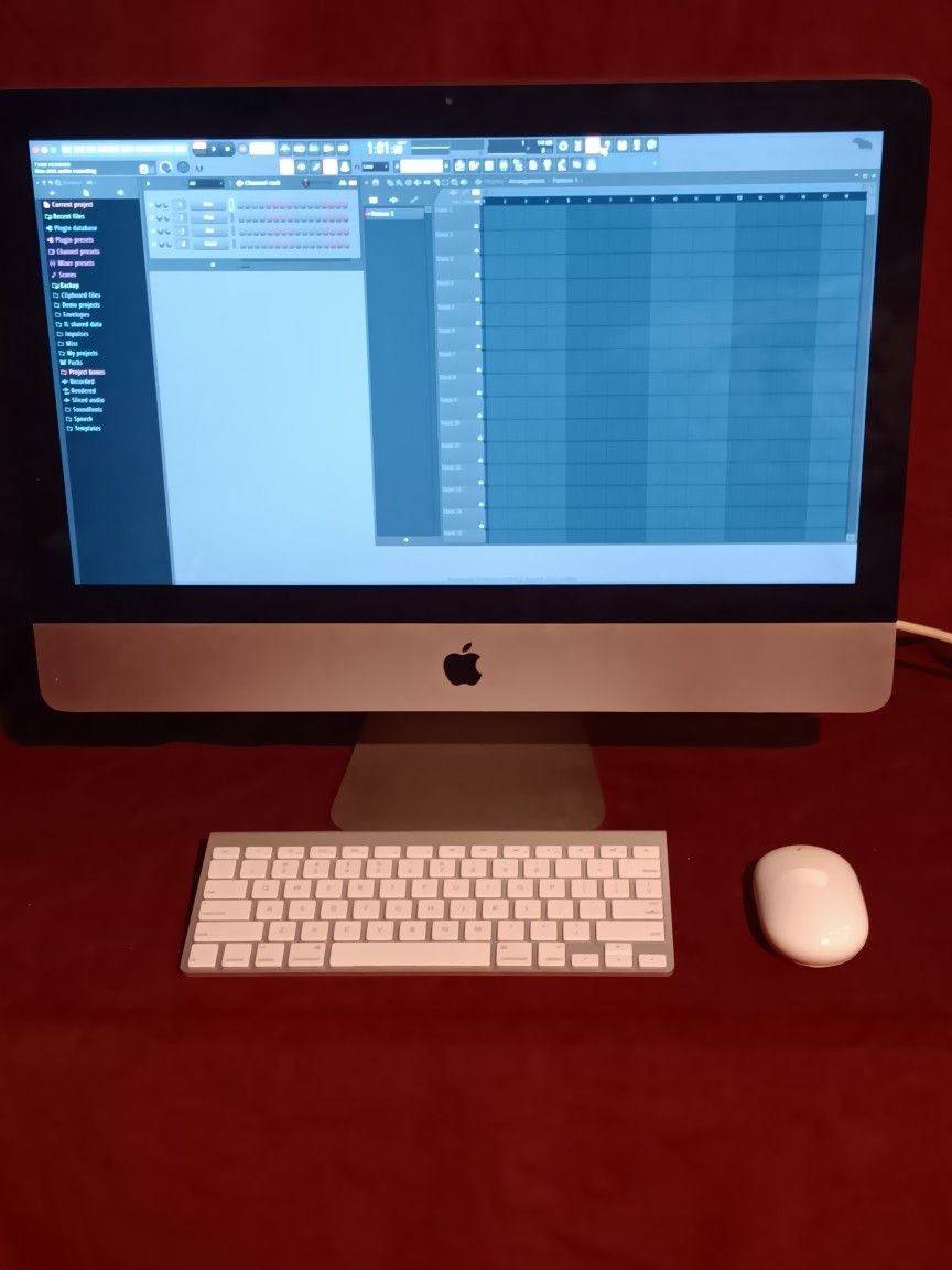 Apple iMac studio recording computer