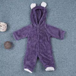 Hooded Romper-purple