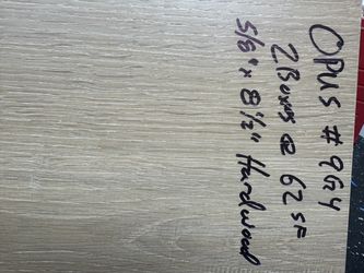 62sf Hardwood SUPER DEAL flooring