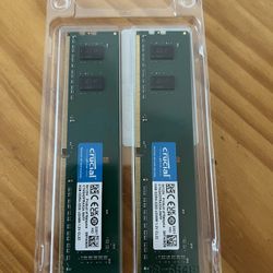 Crucial 16GB (2 x 8GB) 288-Pin PC RAM DDR4 3200 (PC4 25600) Desktop Memory Model CT2K8G4DFRA32A