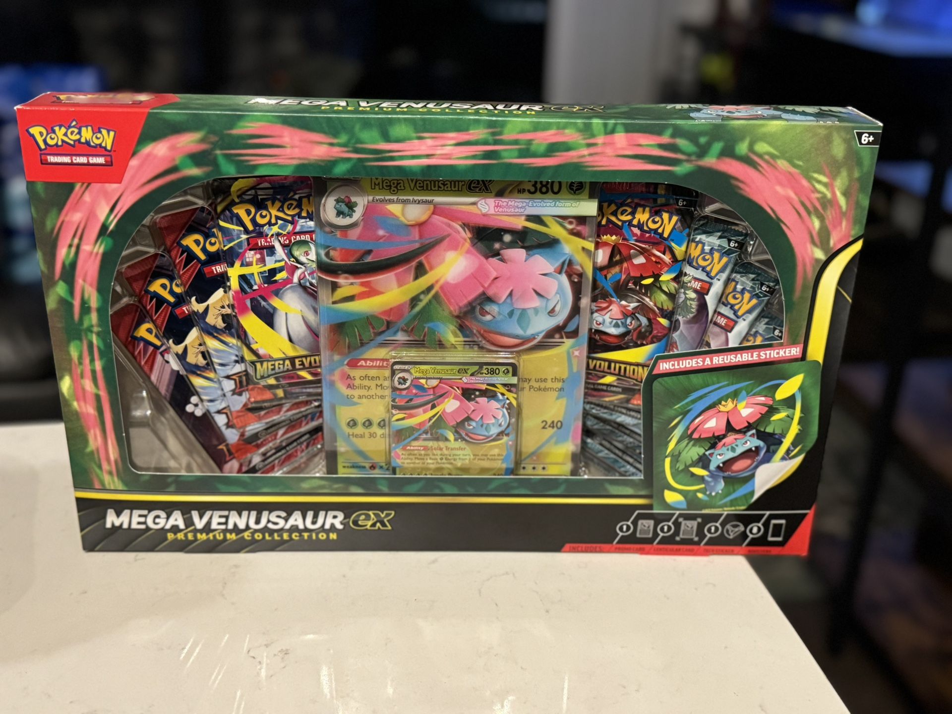 Pokémon TCG: Mega Evolutions Venusaur ex Premium Collection Box Set New Sealed