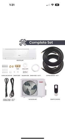 Heat Pump Inverter Ductless Mini-split AC