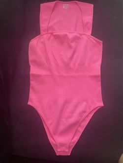 OQQ Pink Bodysuit Top Sz XL new