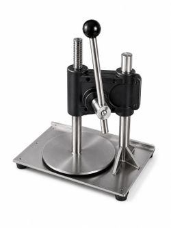 prensa manual de acero inoxidable para masa de pizza