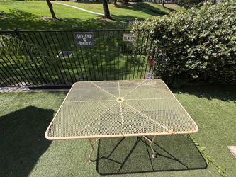 FREE Vintage Wrought Iron Patio Table