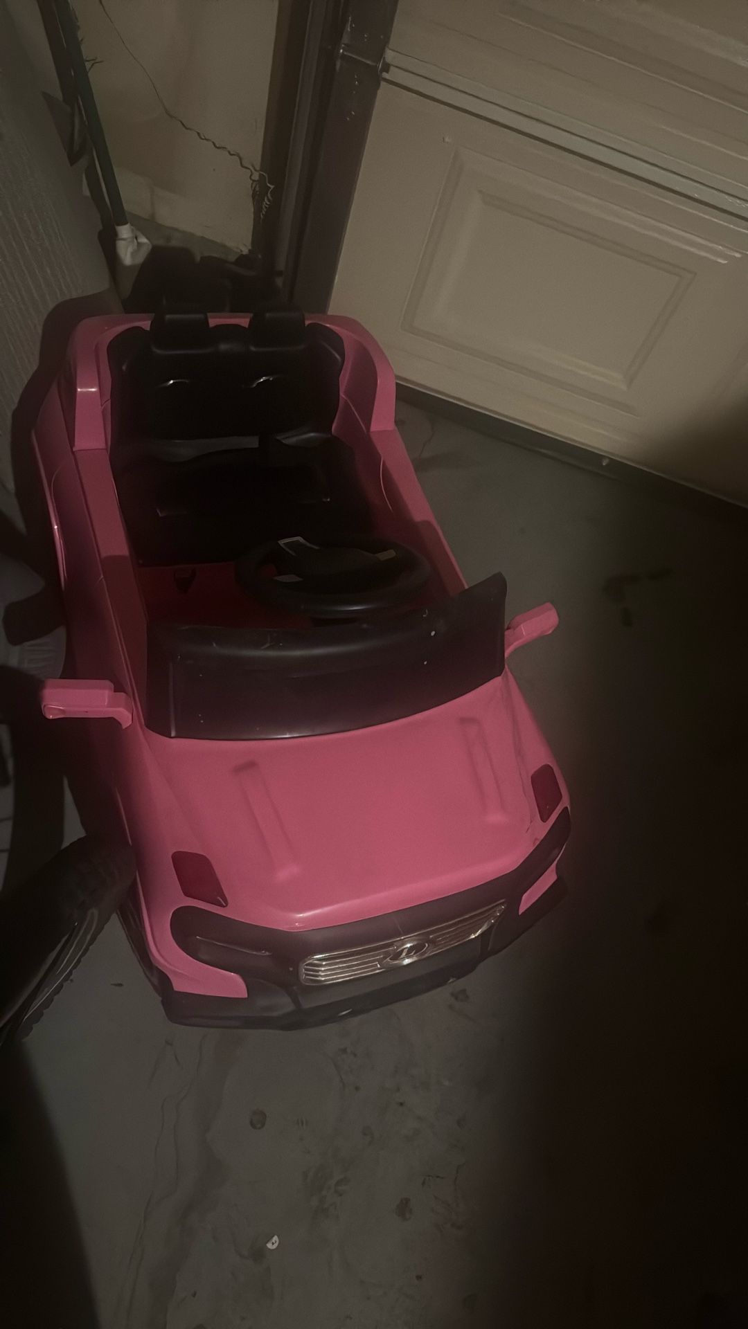 Pink Electric Car