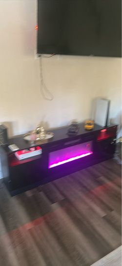 TV Stand with Electric Fireplace