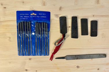 Set Of Four EDC Sharpening Stones & Central Forge Needle File Set 12 Pieces New & 10” NICHOLSON FLAT BASTARD FILE 10''! PRICE IS FOR EVERYTHING!