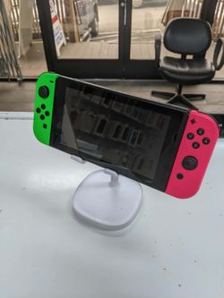 Nintendo Switch - OLED Model w/ Neon Red & Neon Blue Joy-Con (US Version) Opened Box