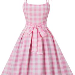 Plaid Pink Dress (XL) 