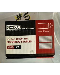 15 BOXES Stanley Bostitch & Norge Tool Company Flooring Nails and Staples