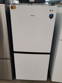New Midea 29.5W  Convertible Bottom  Freezer  Refrigerator