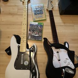Xbox 360 Guitars And Games 
