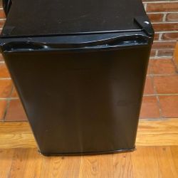 Black Mini Fridge In Great Condition 