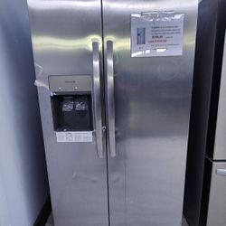 FRIDGIDAIRE  SIDE BY SIDE REFRIGERATOR   WITH  1YEAR WARRANTY/1AÑO DE GARANTIA POR ESCRITO 