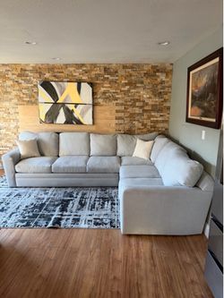 FREE DELIVERY — Living Spaces Oversized Contemporary Sectional Sofa