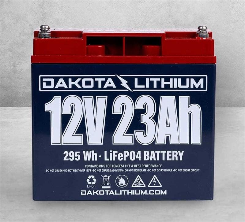 Dakota Lithium 12V 23AH Battery With Charger