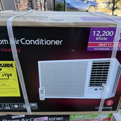 AC Unit with HEAT 12,200 BTU 230/208-Volt Window Air Conditioner Unit Cools 570 sq. ft. w/ Heater
